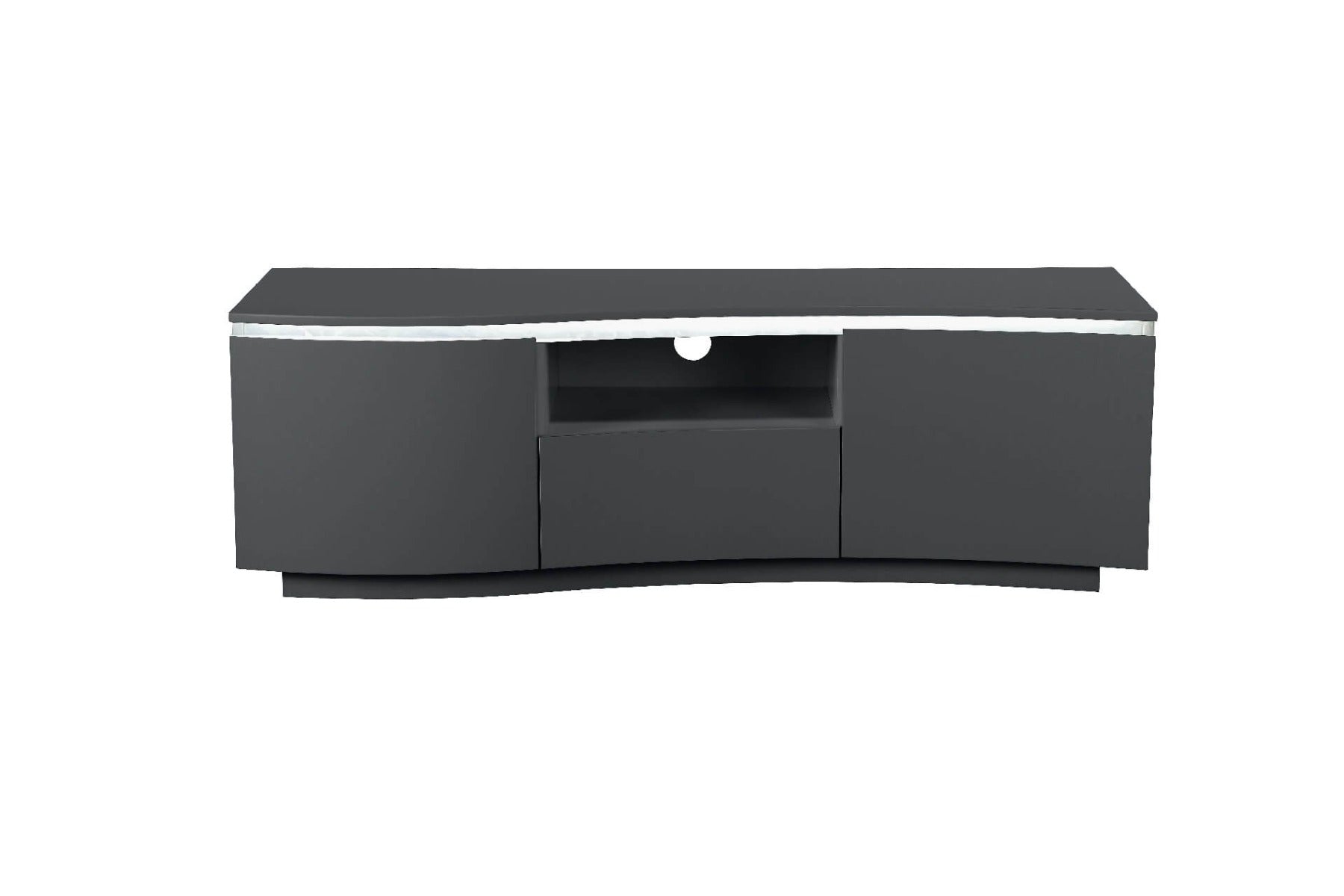 Daiva TV Cabinet Charcoal - W/Led Light
