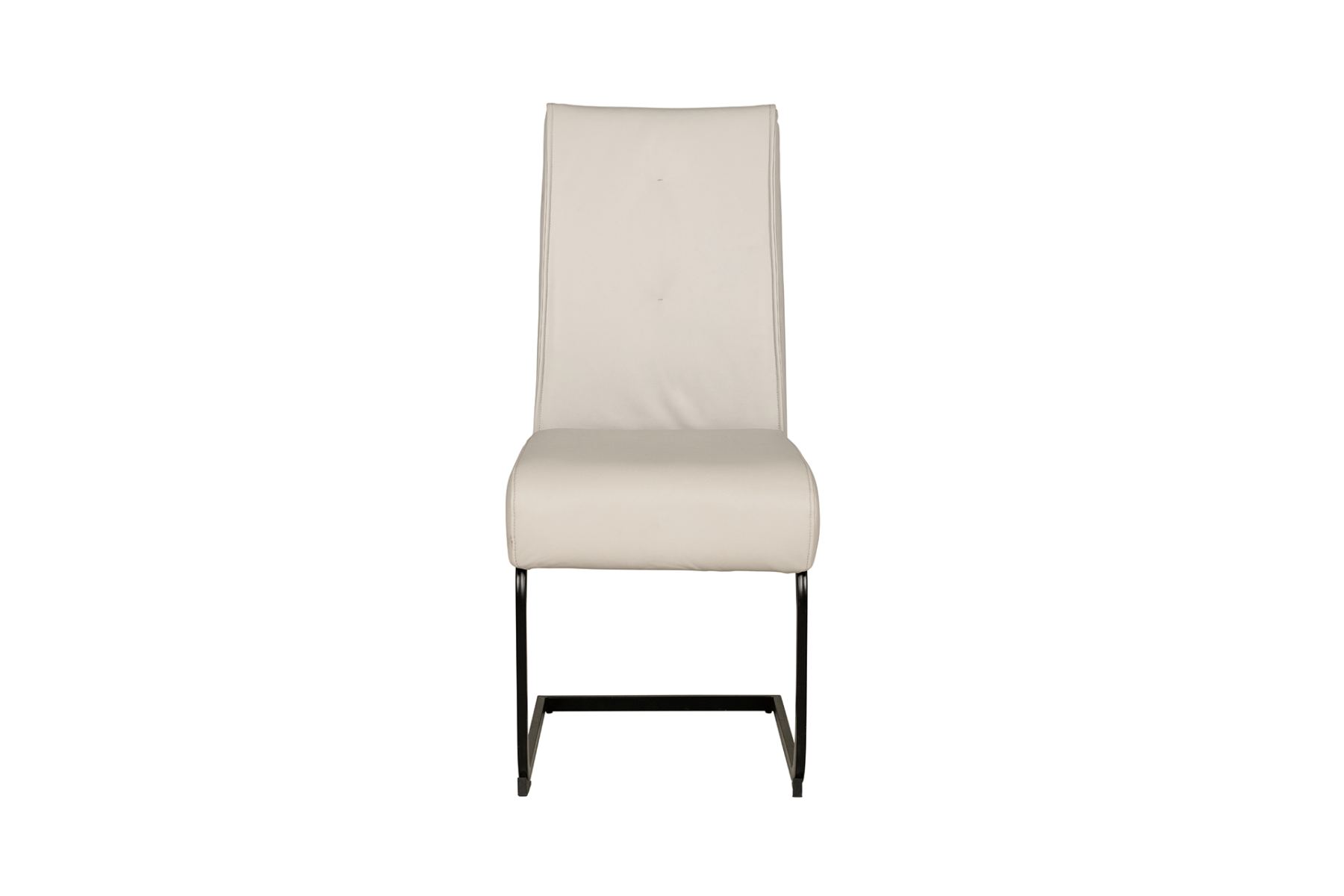 Daiva Dining Chair Natural – Modern Metal Frame with Durable PU Seat
