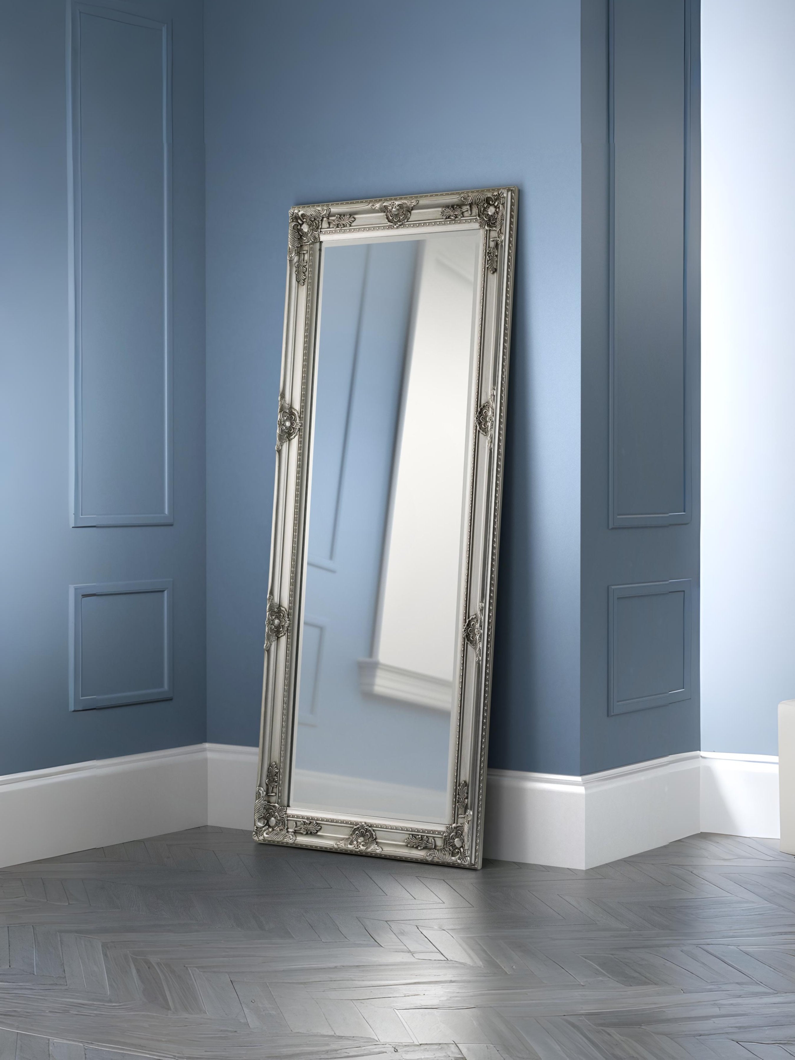 Palais Lean-To Dress Mirror Pewter
