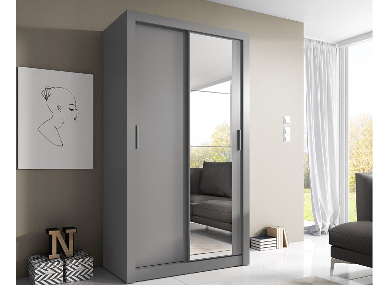 Denmark 1.2m Mirror Door Sliderobes (Pre-order)