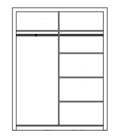 Denmark 1.2m Mirror Door Sliderobes (Pre-order)
