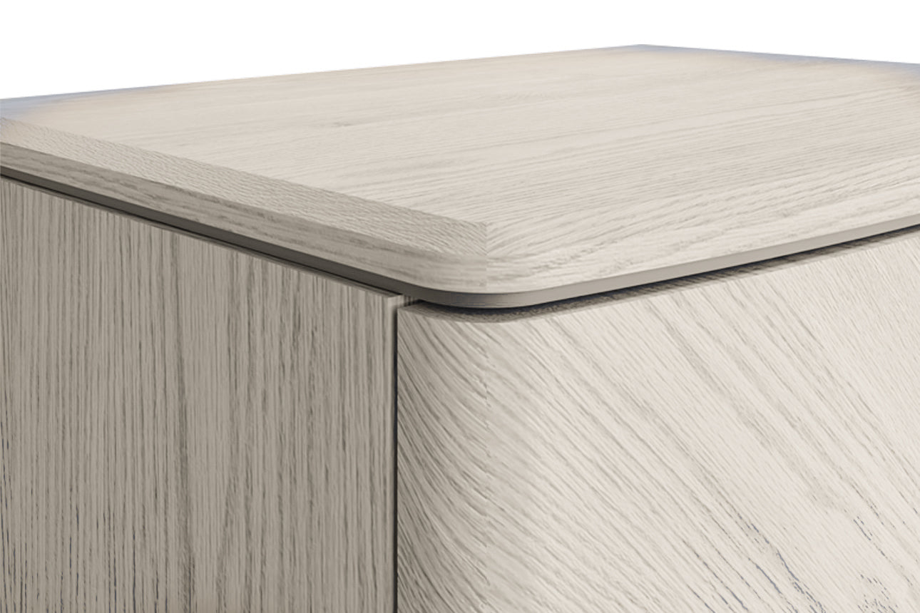 Diletta Bedside Table 2 Drawer - Stone