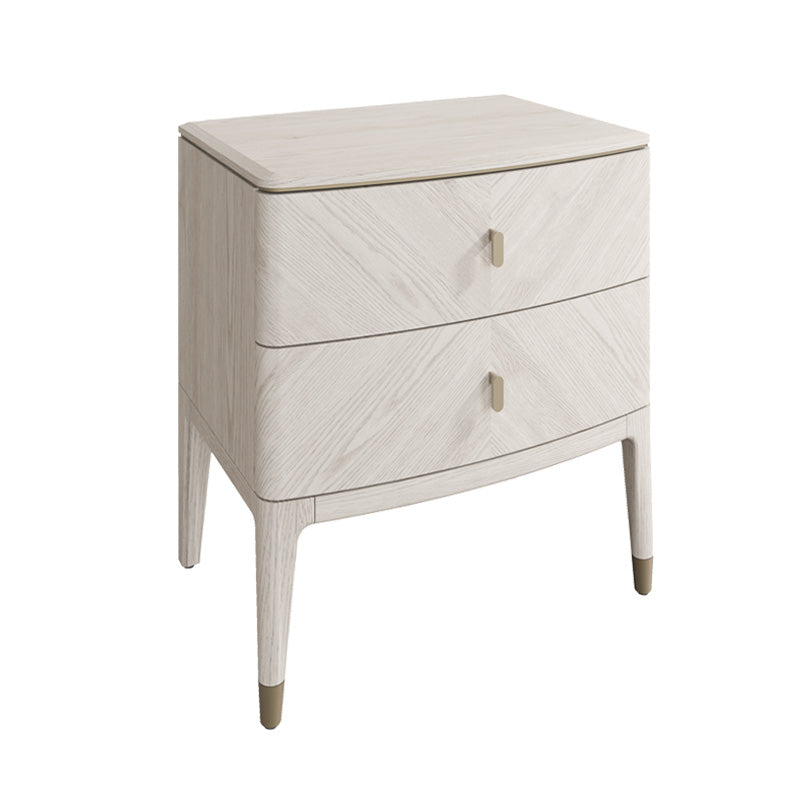 Diletta Bedside Table 2 Drawer - Stone