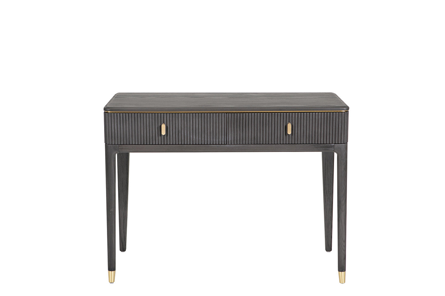 Diletta Dressing Table 2 Drawer - Ebony (Pre-order for October delivery)