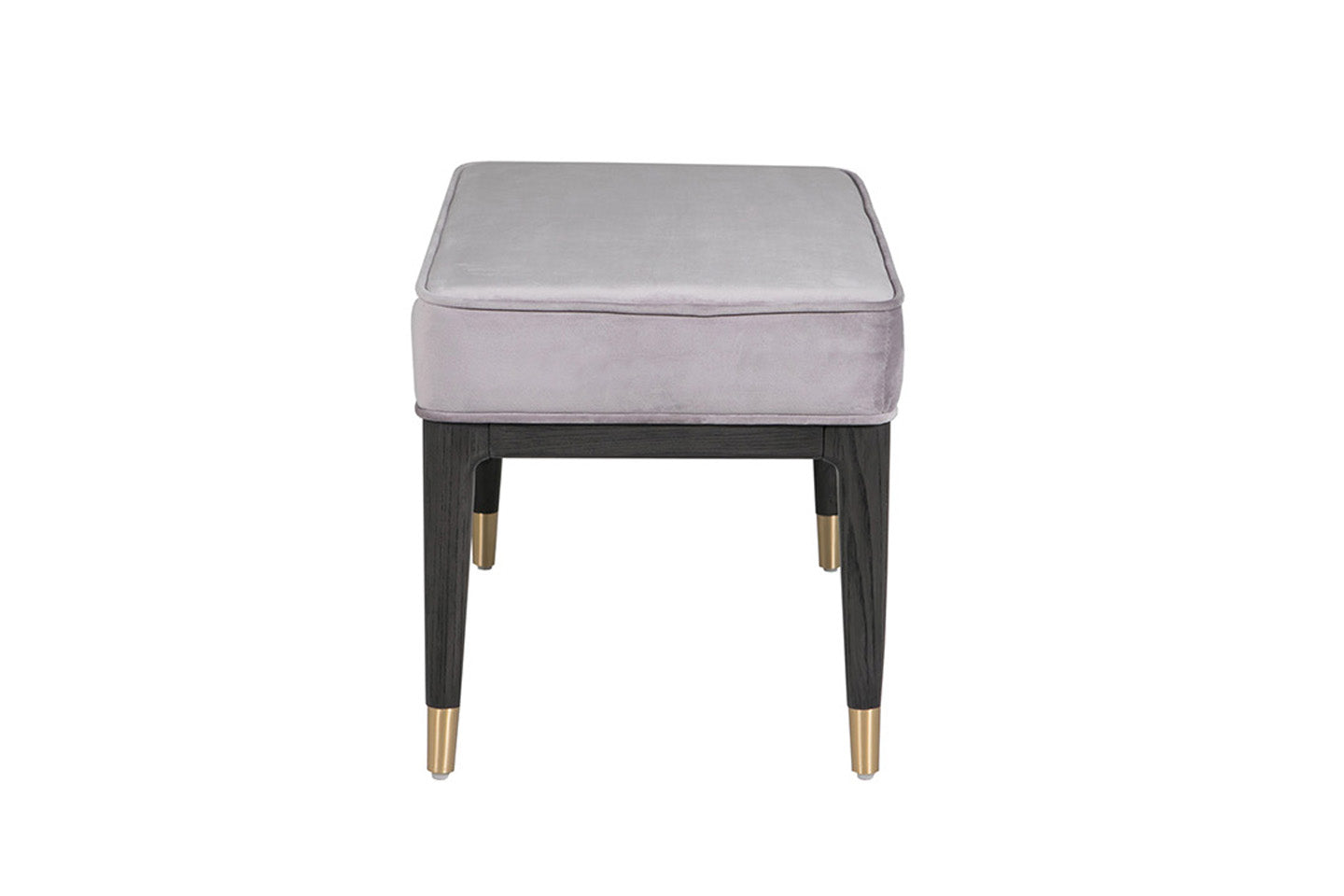 Diletta Dressing Stool - Ebony Ecru Velvet