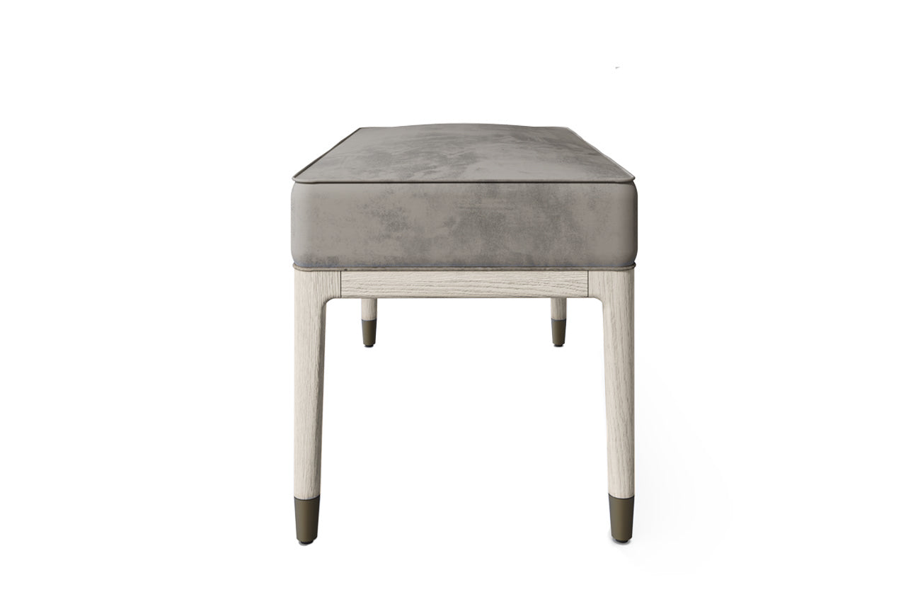 Diletta Dressing Stool - Stone Sand Velvet (Pre-order for September delivery)