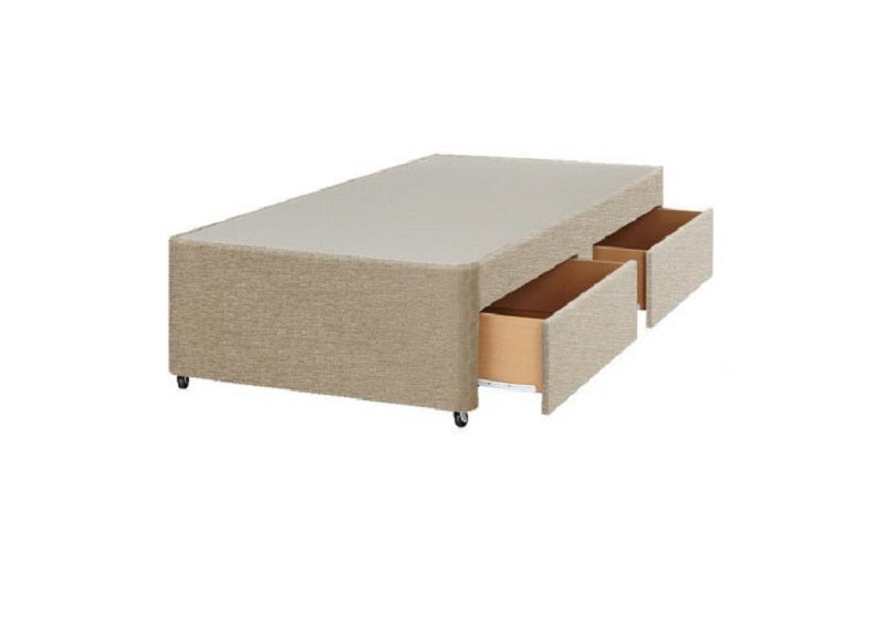 Durabeds 4 ft Standard Divan Base – Fabric Upholstery with Storage Options