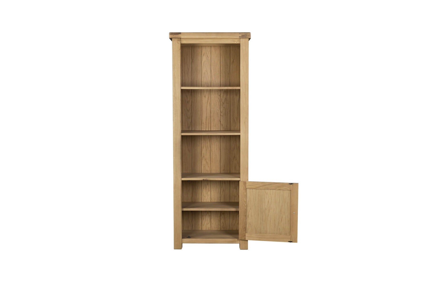 Delaney Tall Bookcase – Classic Oak Storage | Free Delivery