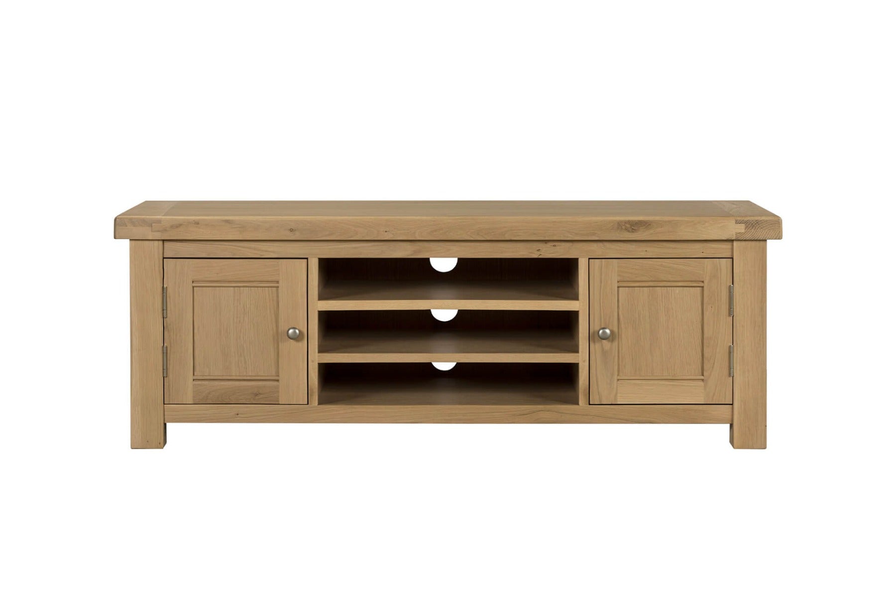 Delaney TV Unit 1400mm in Oak – Classic Wooden TV Stand | Free Delivery