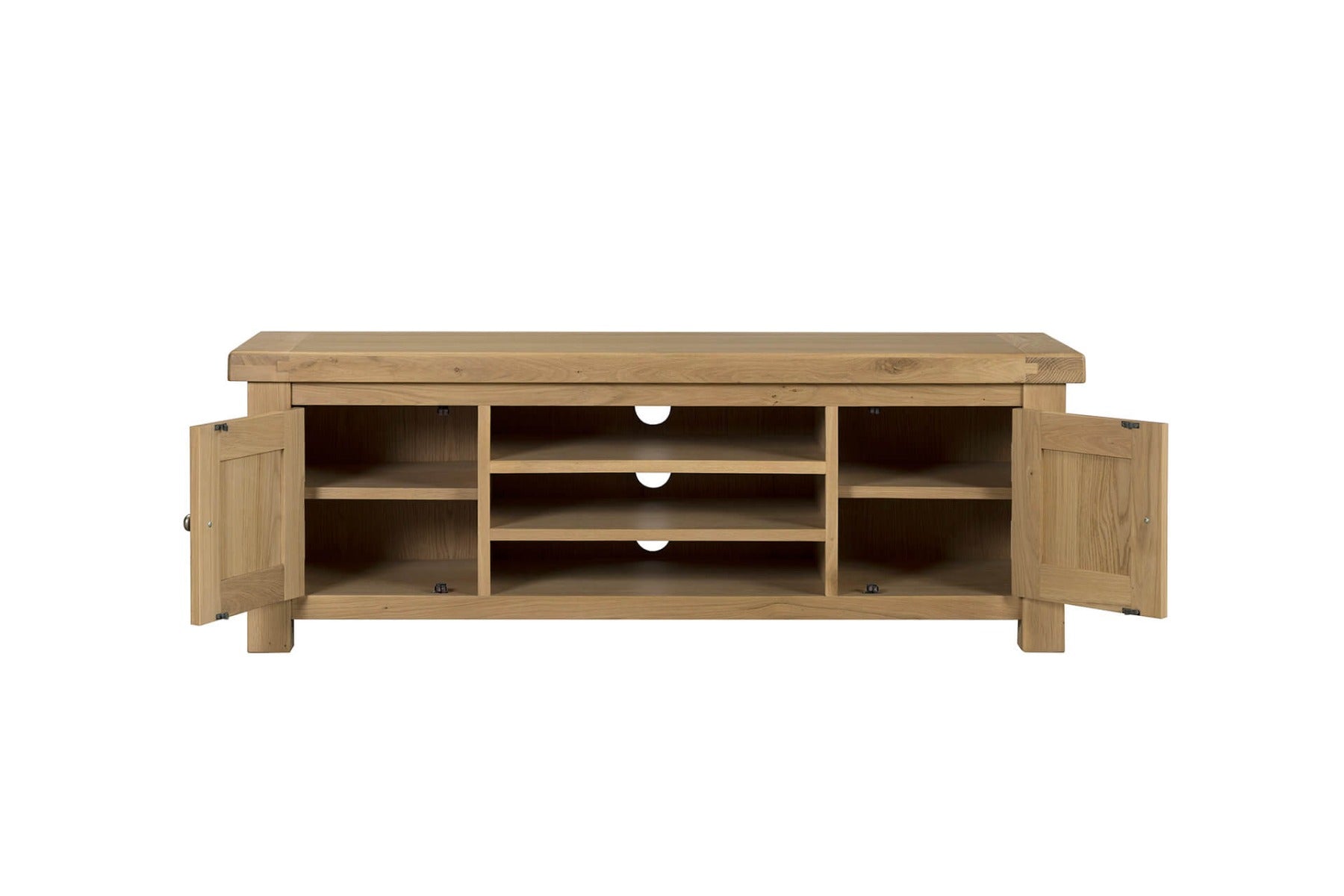 Delaney TV Unit 1400mm in Oak – Classic Wooden TV Stand | Free Delivery