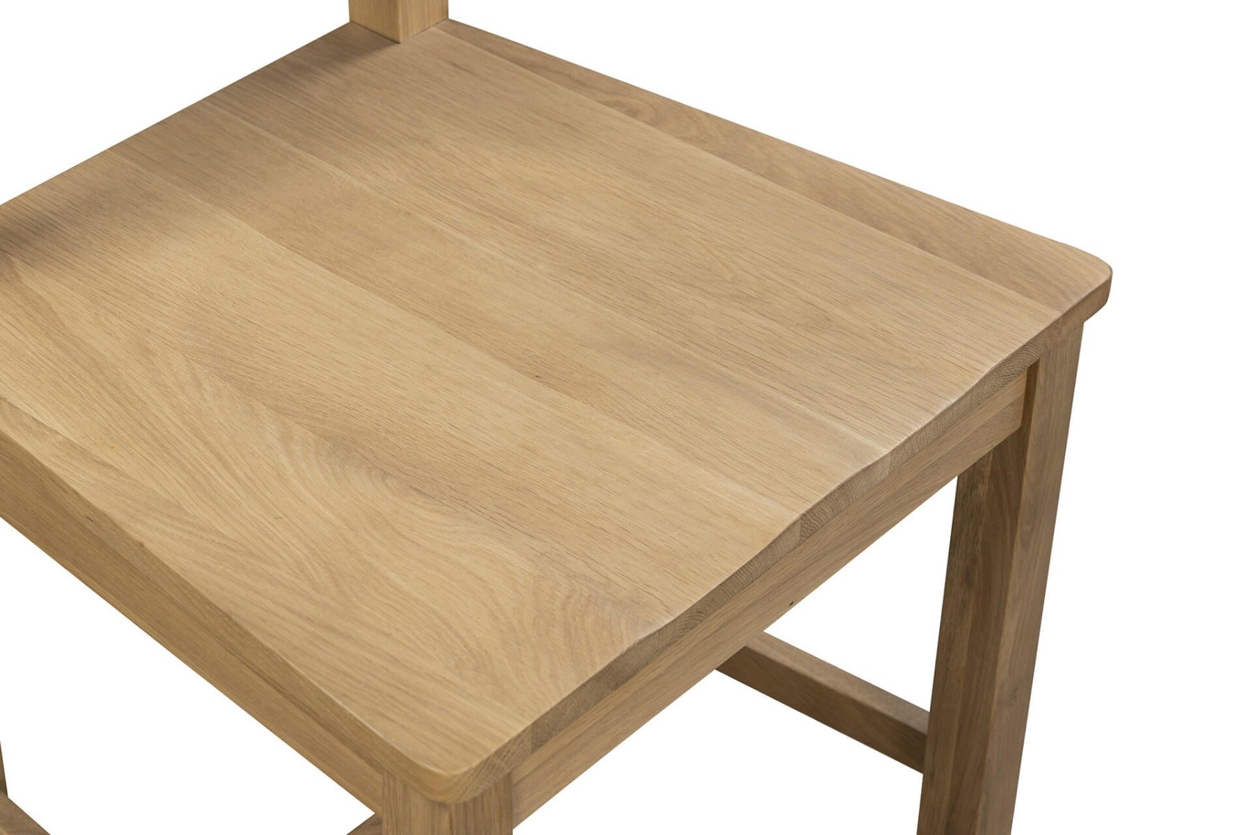 Delaney Solid Seat Dining Chair in Oak – Classic Wooden Dining Chair | Free Delivery