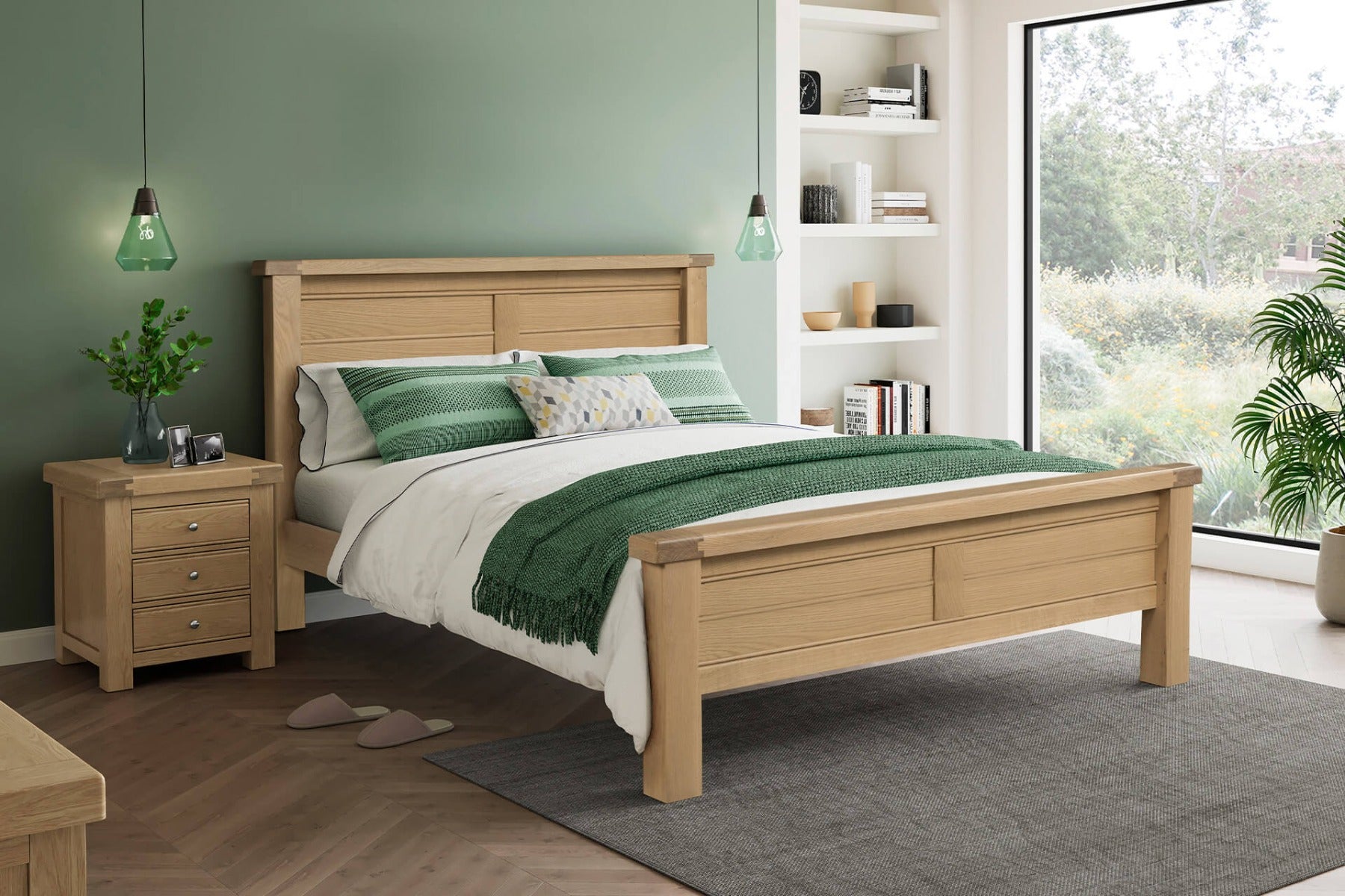 Delaney Bed – Classic Oak Frame in 4ft6, 5ft & 6ft | Free Delivery