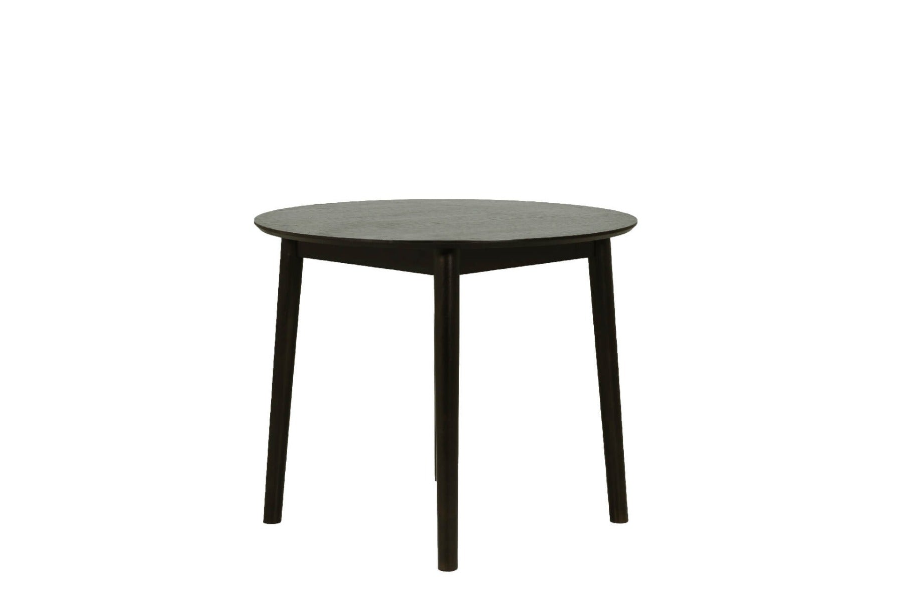 Doolin Round Dining Table 900 in Black or Oak - Minimalist Design for Modern Dining - Free Nationwide Delivery