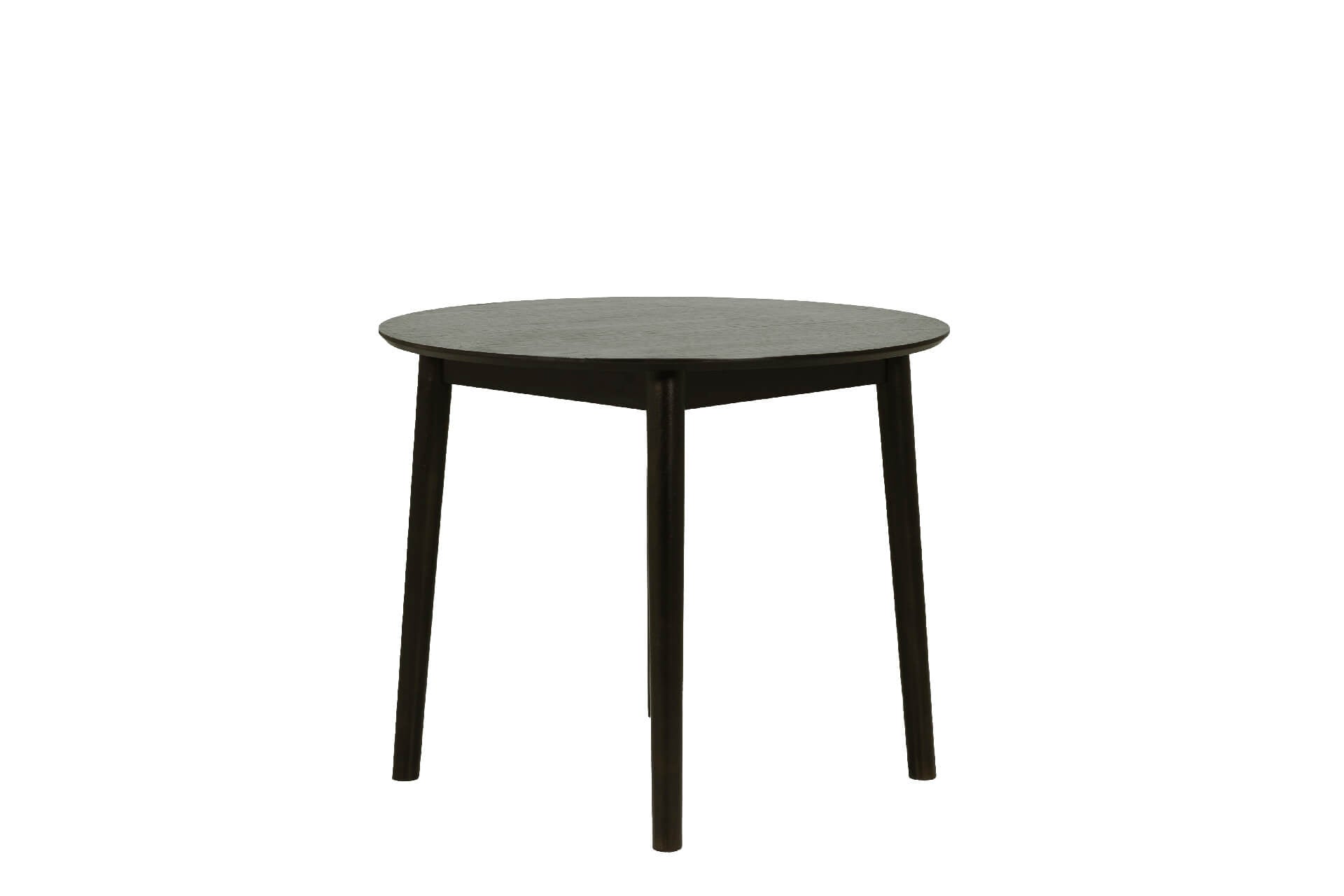 Doolin Round Dining Table 900 in Black or Oak - Minimalist Design for Modern Dining - Free Nationwide Delivery
