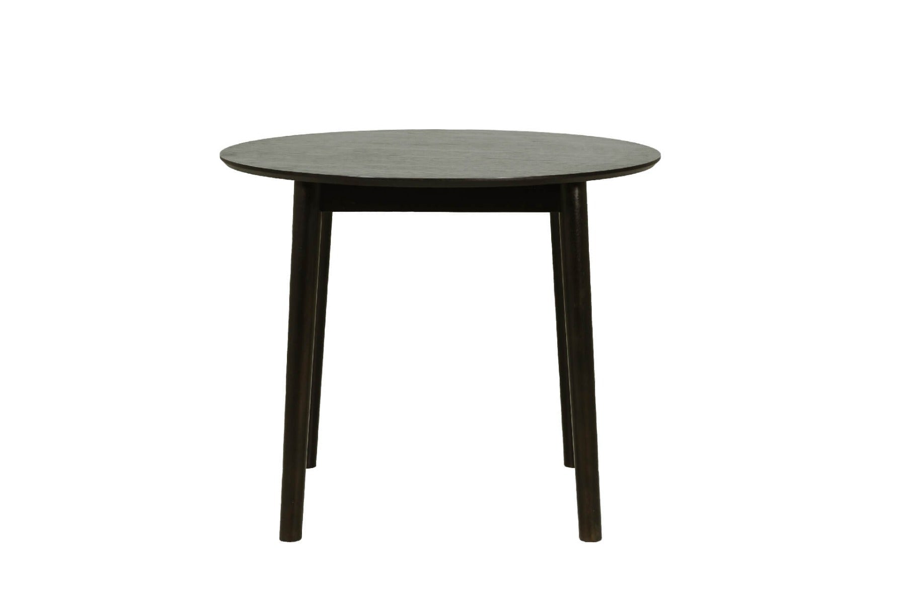 Doolin Round Dining Table 900 in Black or Oak - Minimalist Design for Modern Dining - Free Nationwide Delivery