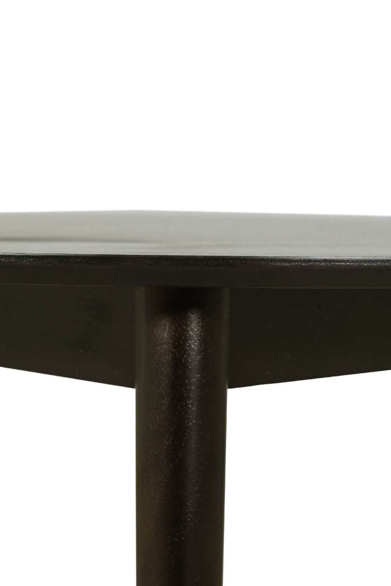Doolin Round Dining Table 900 in Black or Oak - Minimalist Design for Modern Dining - Free Nationwide Delivery