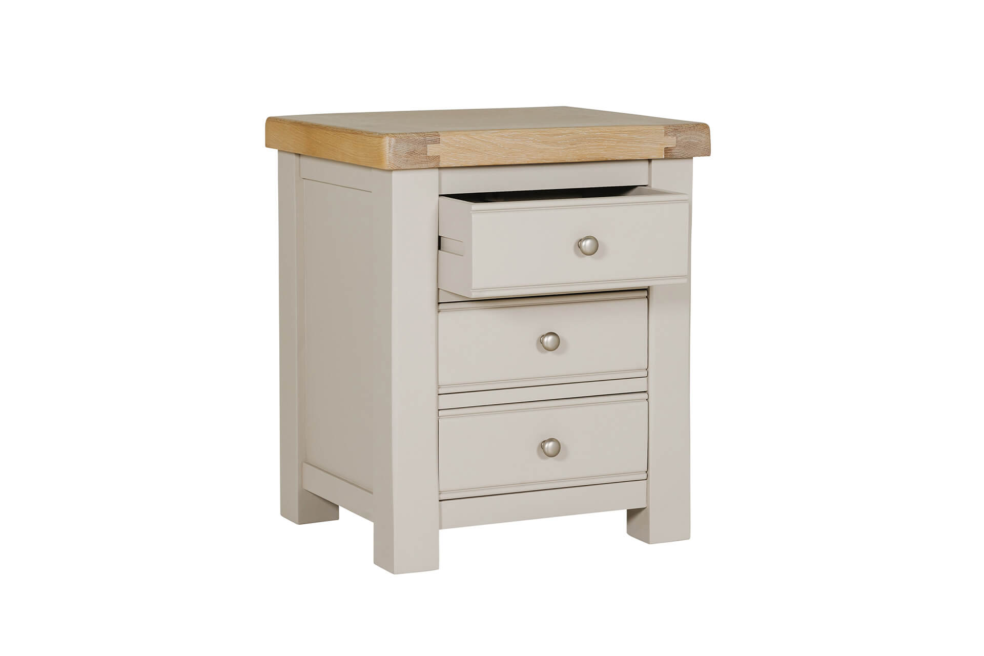 Doune 3 Drawer Bedside Table