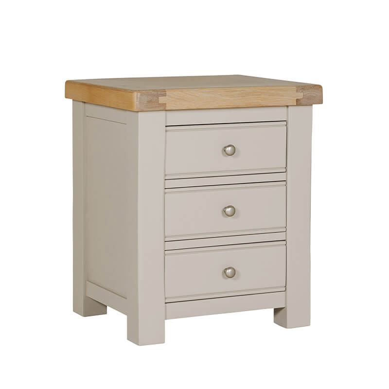 Doune 3 Drawer Bedside Table