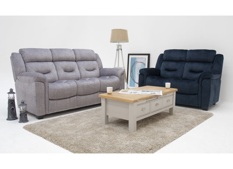 Dudley Grey Three Seat Sofa