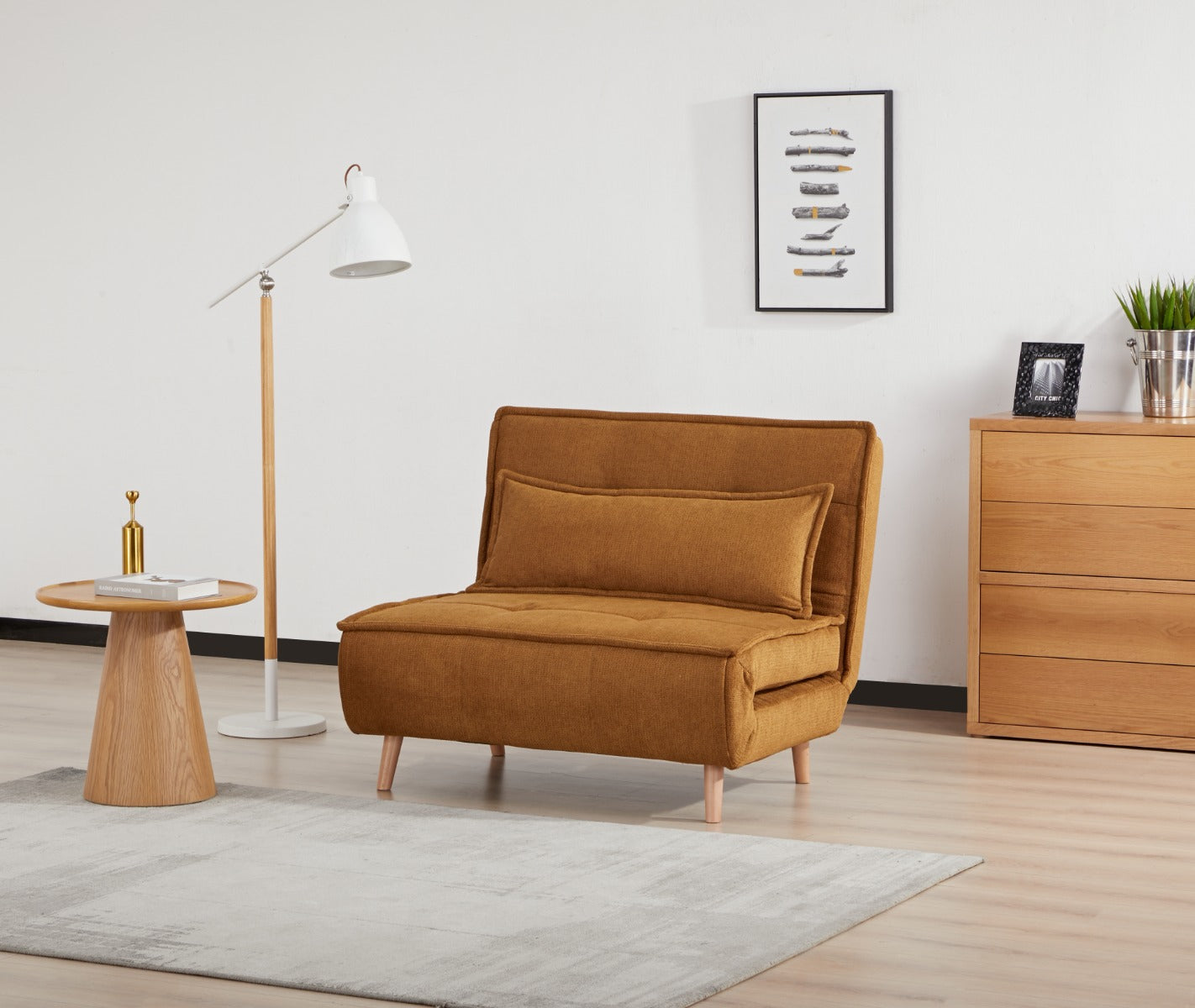 Ebro Single Fold-Out Sofa Beds