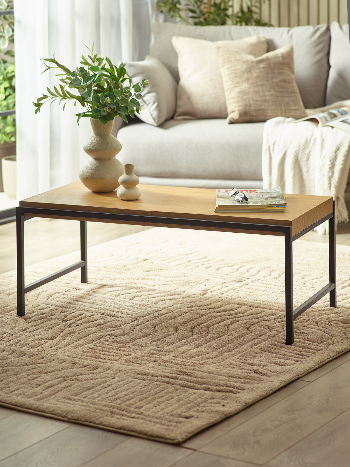 Reuben 110cm Tray Coffee Table (oos)