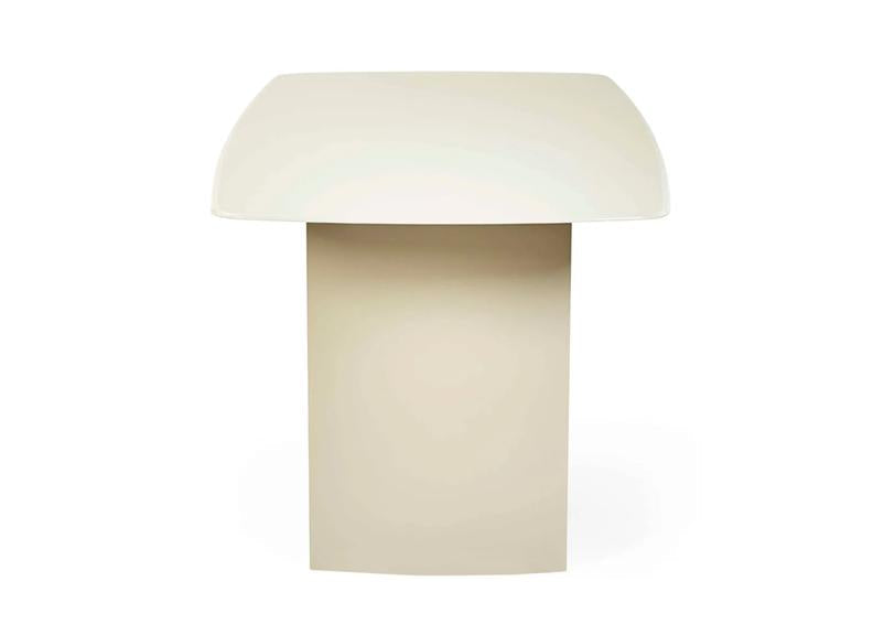 Element Coloured Glass Dining Tables – Coloured Glass Top In Cream Or Blue (Pre-Order Only)