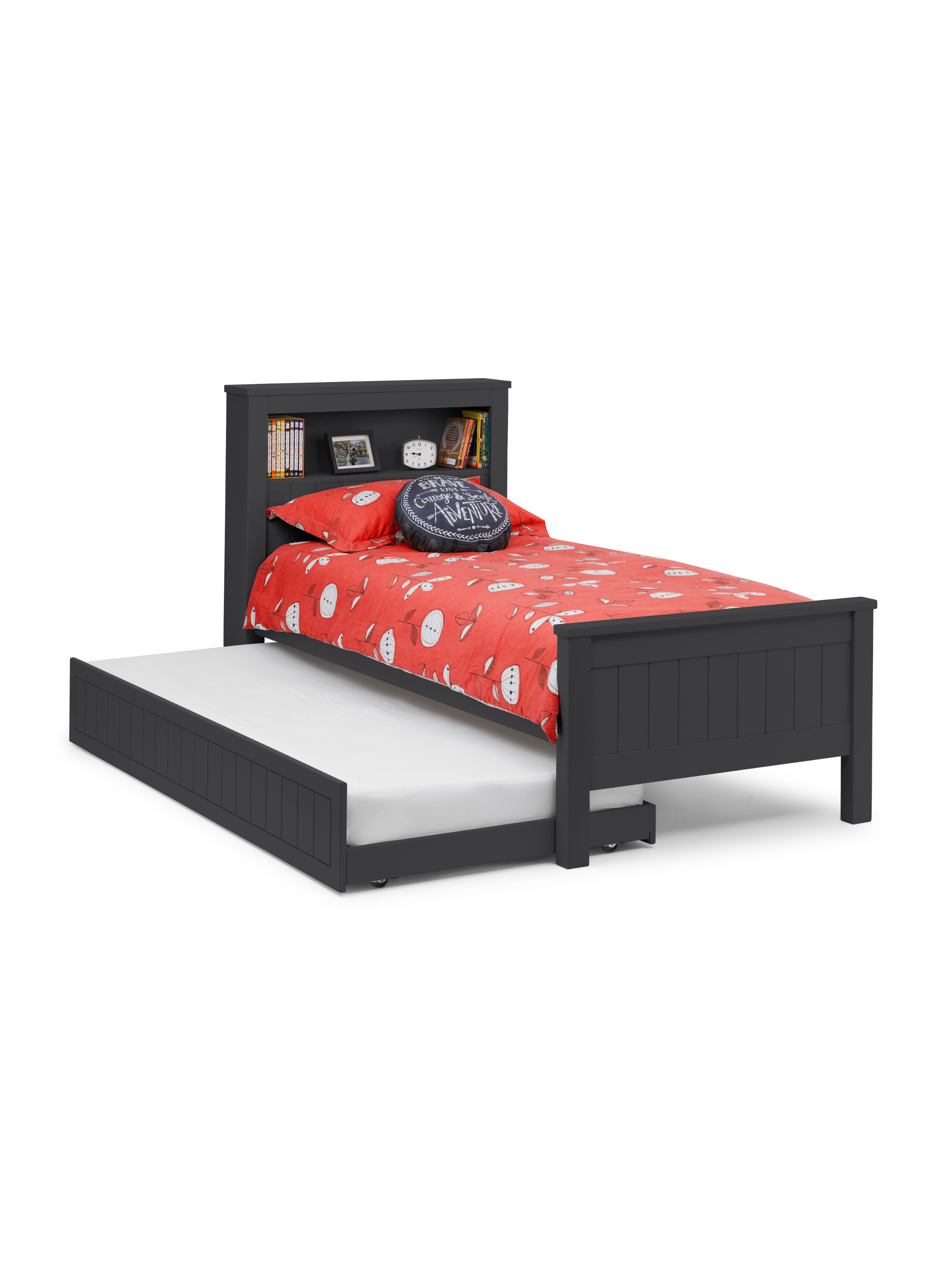 Maine Bookcase Bed & Underbed - Anthracite