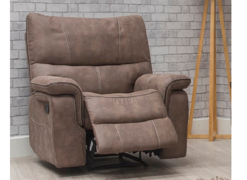 Emilio Hazel Fabric Recliner Armchair