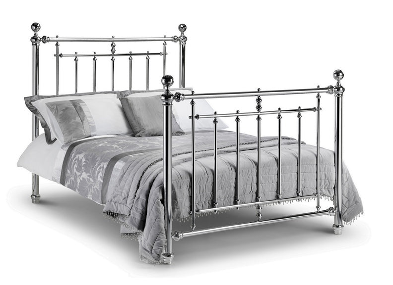 Empress Chrome Metal Bedframe