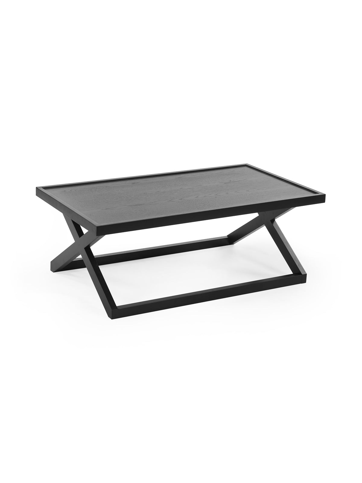 Haddon Black 110cm Coffee Table