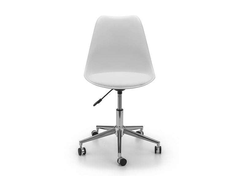Erika White Office Chair - front