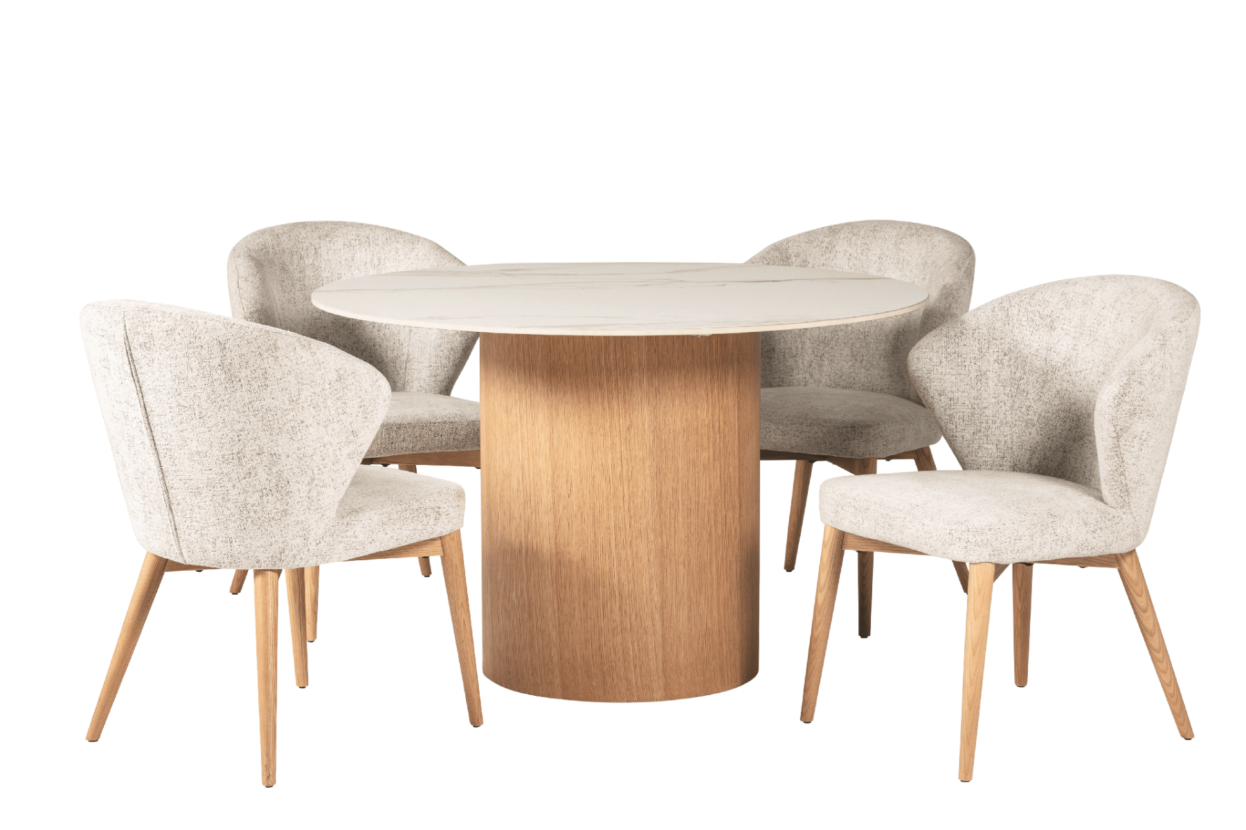 Evie Round Dining Table Sand