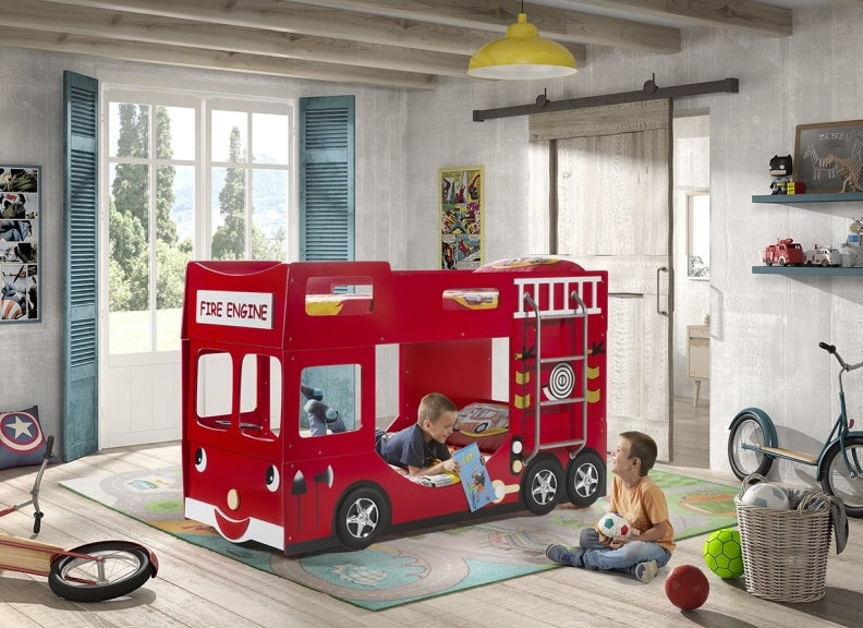 Fire Truck Bunk Bed - room