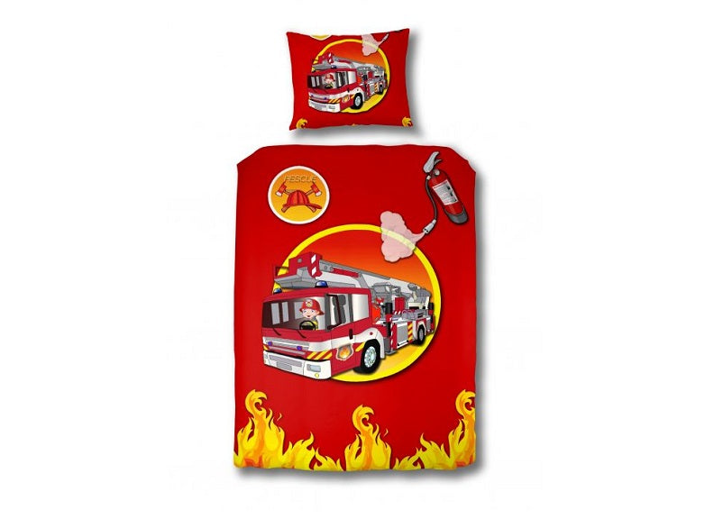 Fire Truck Duvet Set