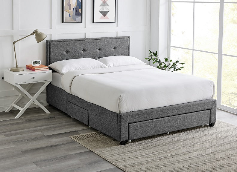 Alberta Three Drawer Storage Bed