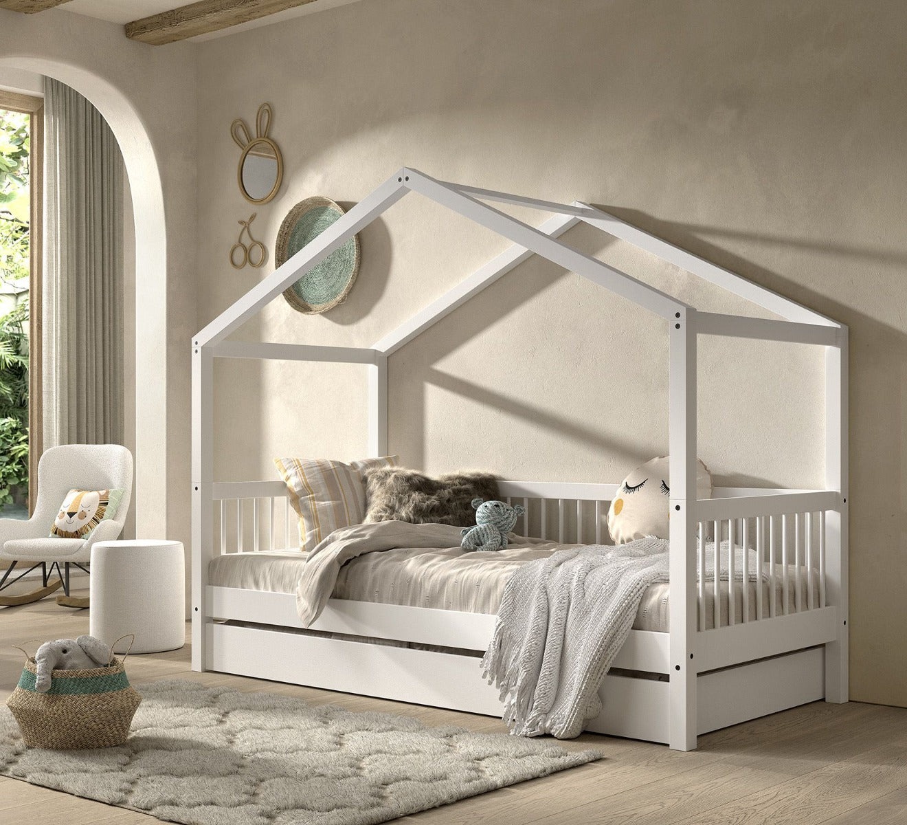 FORREST Beech Bed Drawer - Stylish Underbed Storage Solution