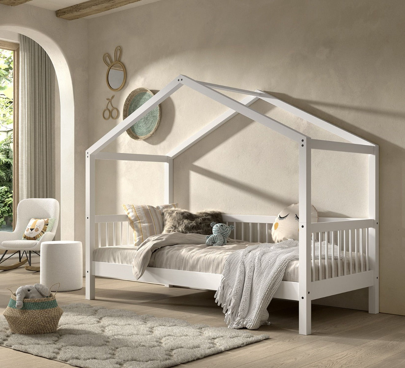 FORREST 3ft house bed in beech