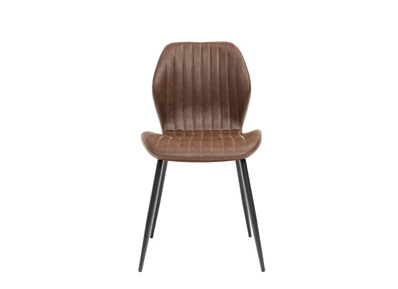 PANAMA Dark Oak Rectangular Extending Dining Tables & Fontana Chairs – Modern Design with X-Shaped Legs