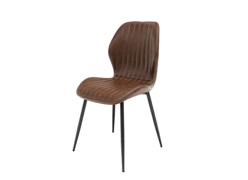 PANAMA Dark Oak Rectangular Extending Dining Tables & Fontana Chairs – Modern Design with X-Shaped Legs
