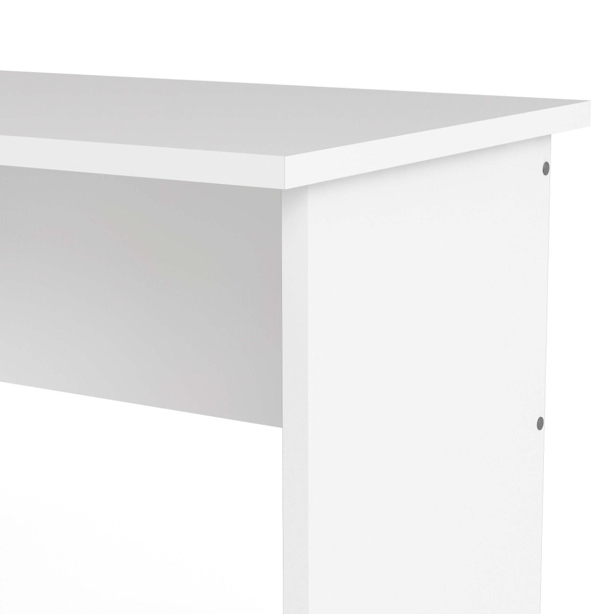 Sleek White Function Plus Desk for Home Office