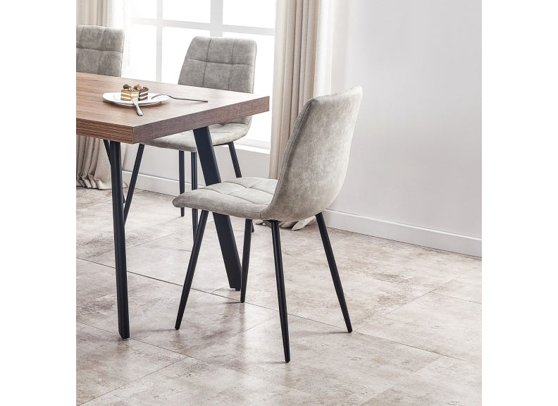 fredrik silver chair - room