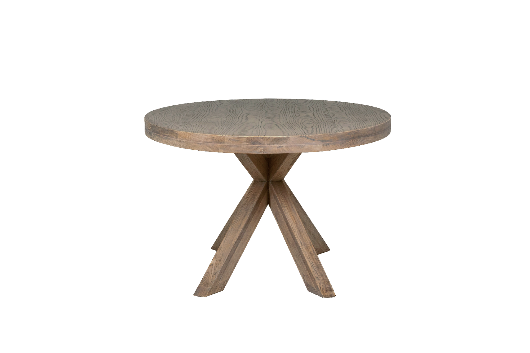 Falun Medium Oval Dining Table – Smoked Oak with Solid Oak Legs