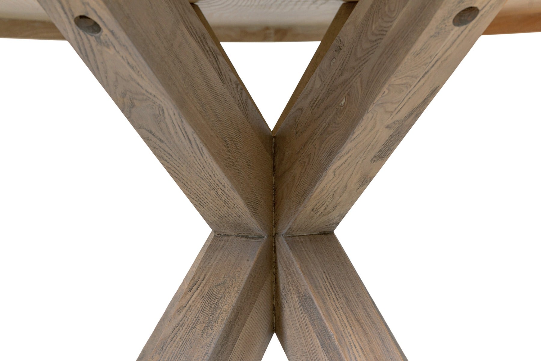 Falun Medium Oval Dining Table – Smoked Oak with Solid Oak Legs
