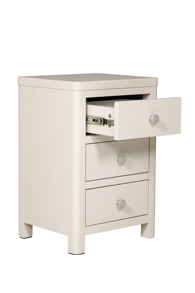 Freya Bedside Table 3 Drawer - Natural