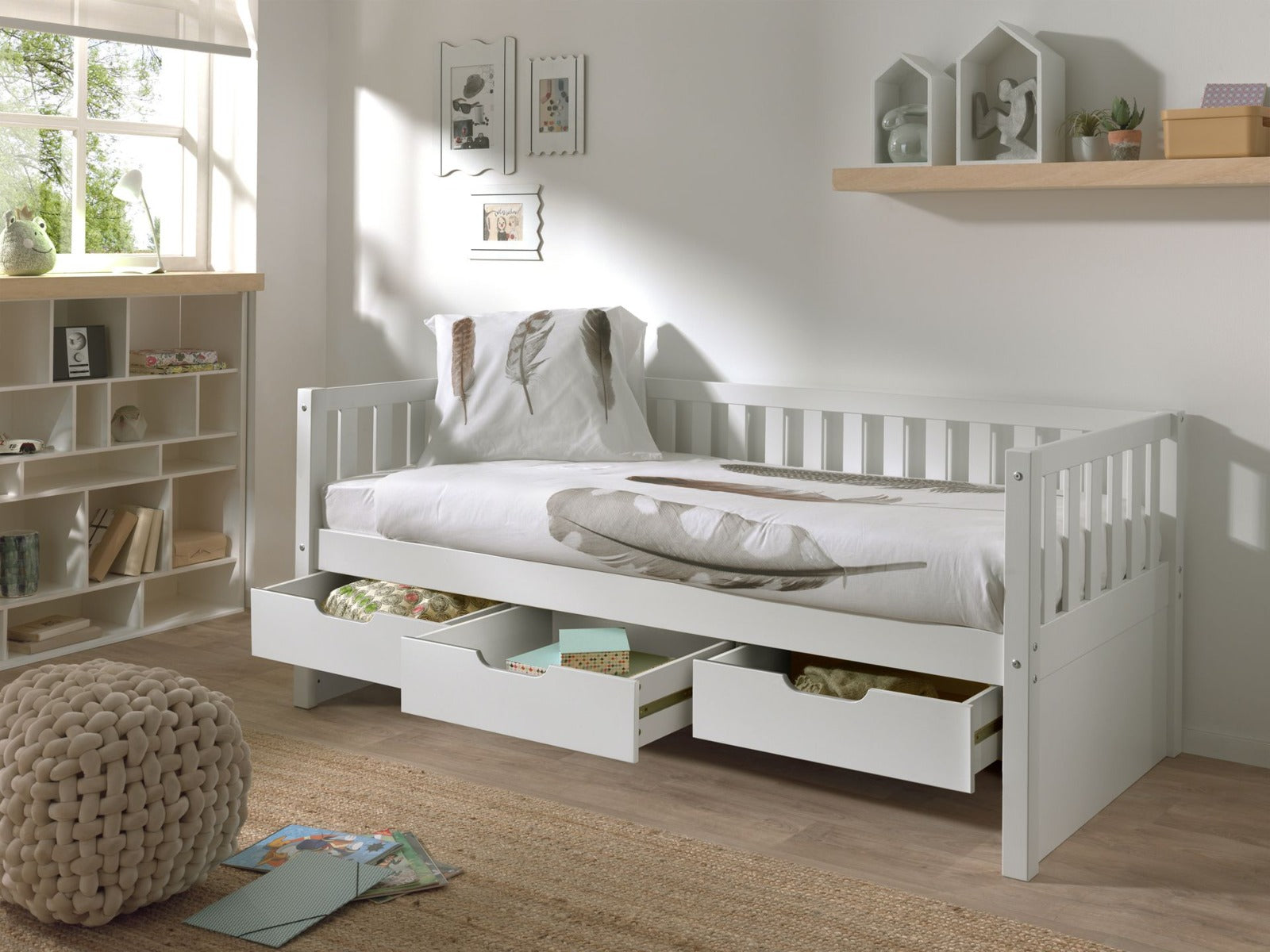 FRITZ CABIN BED (91) 90 X 200 CM WHITE