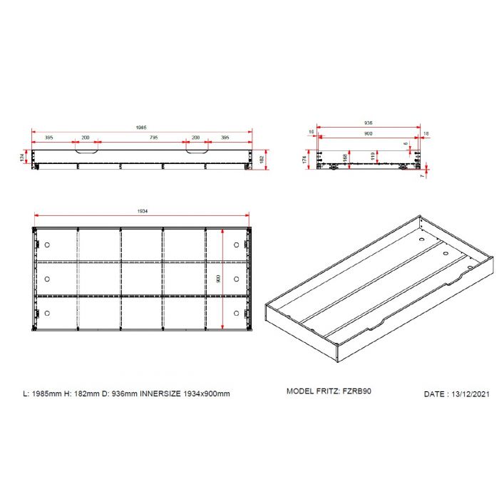 FRITZ DRAWER WHITE