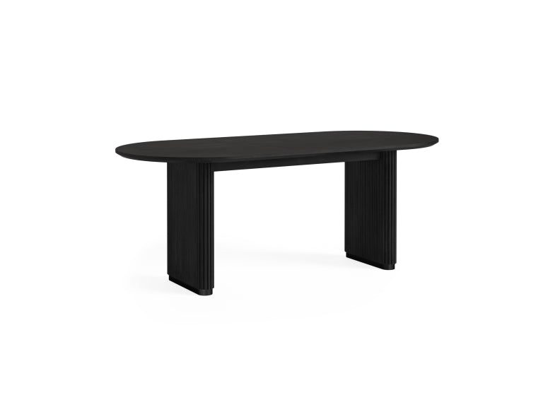 Lucas Oval Table - With Wooden Top