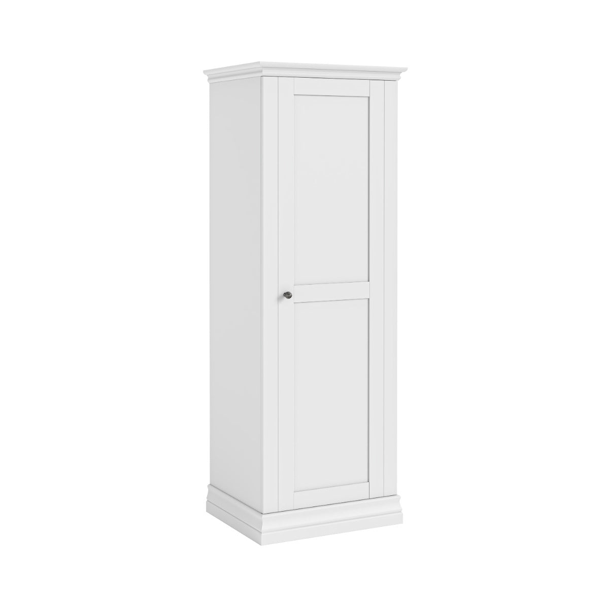 BORDEAUX White Single Wardrobe