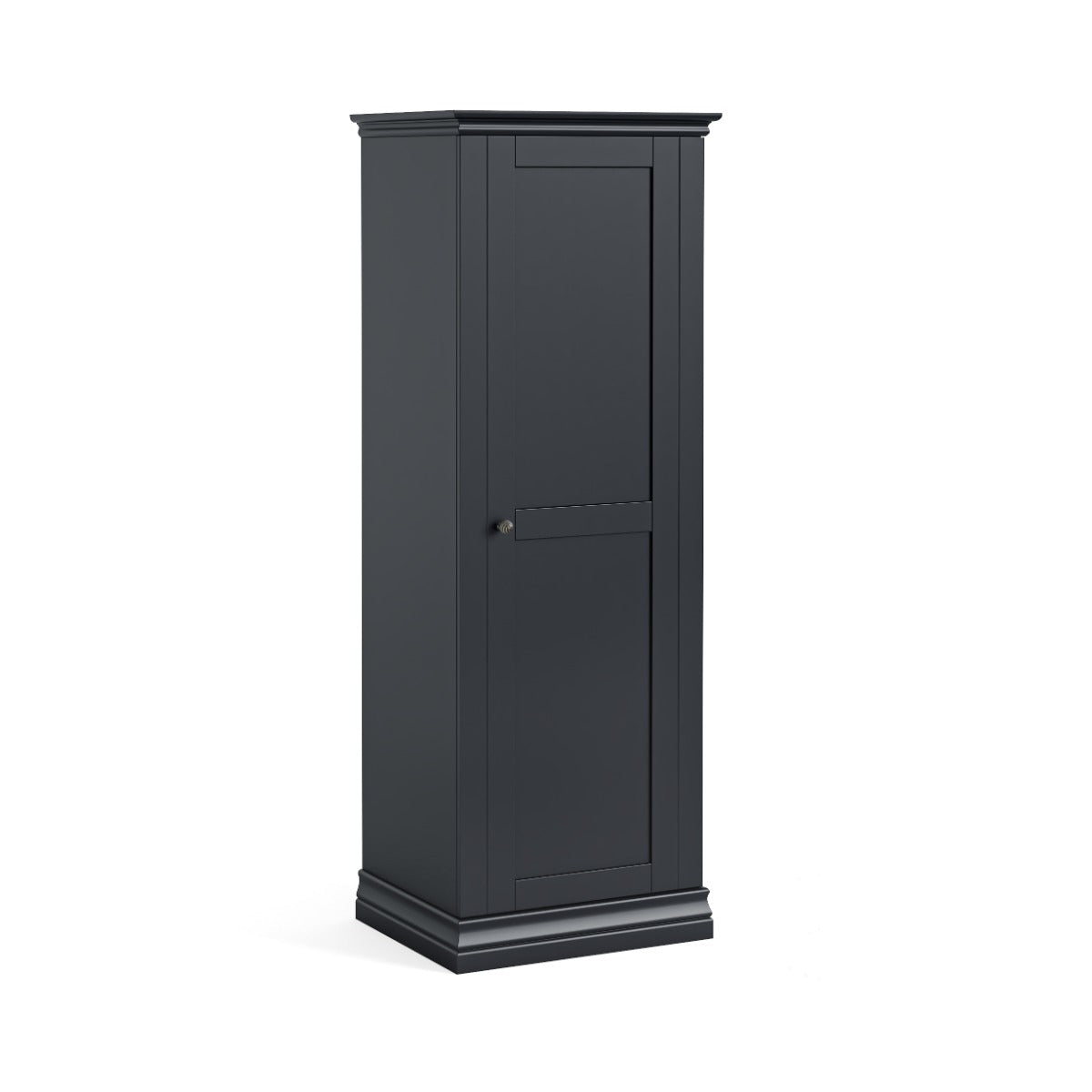BORDEAUX Charcoal Single Wardrobe