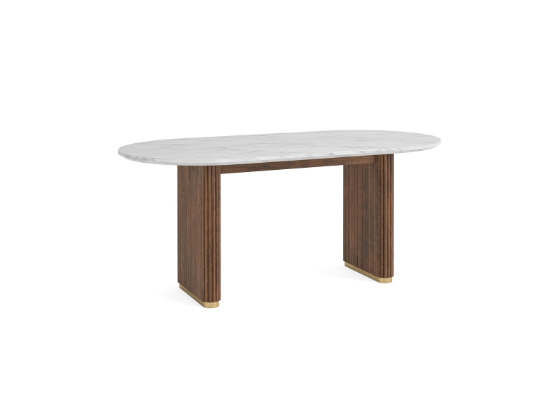 Harvard Oval Table W/Marble Top